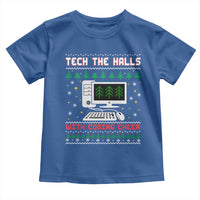 Tech Support Christmas Toddler T Shirt Tech The Halls With Cooking Cheer - Wonder Print Shop