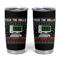 Tech Support Christmas Tumbler Cup Tech The Halls With Cooking Cheer - Wonder Print Shop