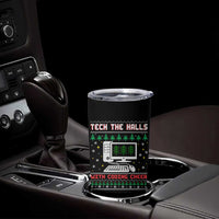 Tech Support Christmas Tumbler Cup Tech The Halls With Cooking Cheer - Wonder Print Shop