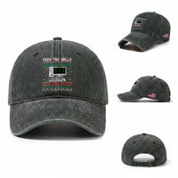 Tech Support Christmas Washed Cotton Baseball Cap Tech The Halls With Cooking Cheer
