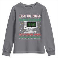 Tech Support Christmas Youth Sweatshirt Tech The Halls With Cooking Cheer - undefined