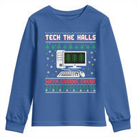 Tech Support Christmas Youth Sweatshirt Tech The Halls With Cooking Cheer - undefined