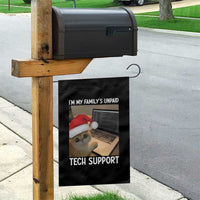 Funny Tech Support Cat Christmas Garden Flag - Wonder Print Shop