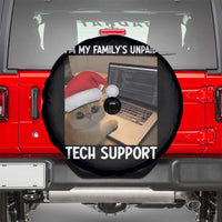 Funny Tech Support Cat Christmas Spare Tire Cover - Wonder Print Shop