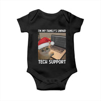 Funny Tech Support Cat Christmas Baby Onesie - Wonder Print Shop