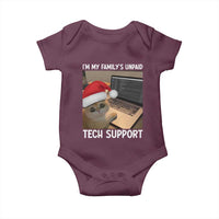 Funny Tech Support Cat Christmas Baby Onesie - Wonder Print Shop