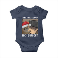 Funny Tech Support Cat Christmas Baby Onesie - Wonder Print Shop