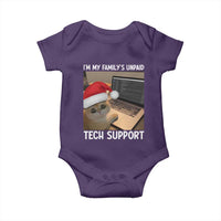 Funny Tech Support Cat Christmas Baby Onesie - Wonder Print Shop