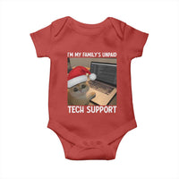Funny Tech Support Cat Christmas Baby Onesie - Wonder Print Shop