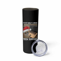 Funny Tech Support Cat Christmas Skinny Tumbler - Wonder Print Shop