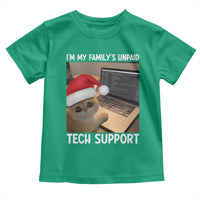 Funny Tech Support Cat Christmas Toddler T Shirt - Wonder Print Shop