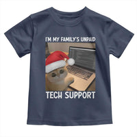 Funny Tech Support Cat Christmas Toddler T Shirt - Wonder Print Shop