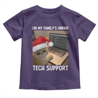 Funny Tech Support Cat Christmas Toddler T Shirt - Wonder Print Shop
