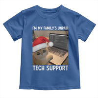Funny Tech Support Cat Christmas Toddler T Shirt - Wonder Print Shop