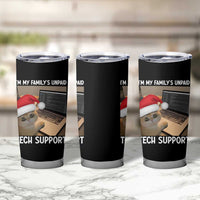 Funny Tech Support Cat Christmas Tumbler Cup - Wonder Print Shop