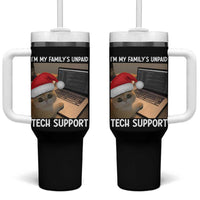 Funny Tech Support Cat Christmas Tumbler With Handle - Wonder Print Shop