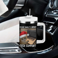 Funny Tech Support Cat Christmas Tumbler With Handle - Wonder Print Shop