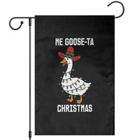 Me Goose Ta Garden Flag Funny Mexican Christmas - Wonder Print Shop