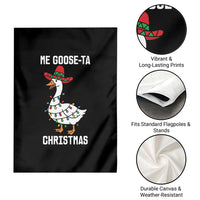 Me Goose Ta Garden Flag Funny Mexican Christmas - Wonder Print Shop