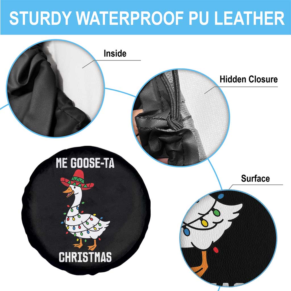Me Goose Ta Spare Tire Cover Funny Mexican Christmas - Wonder Print Shop