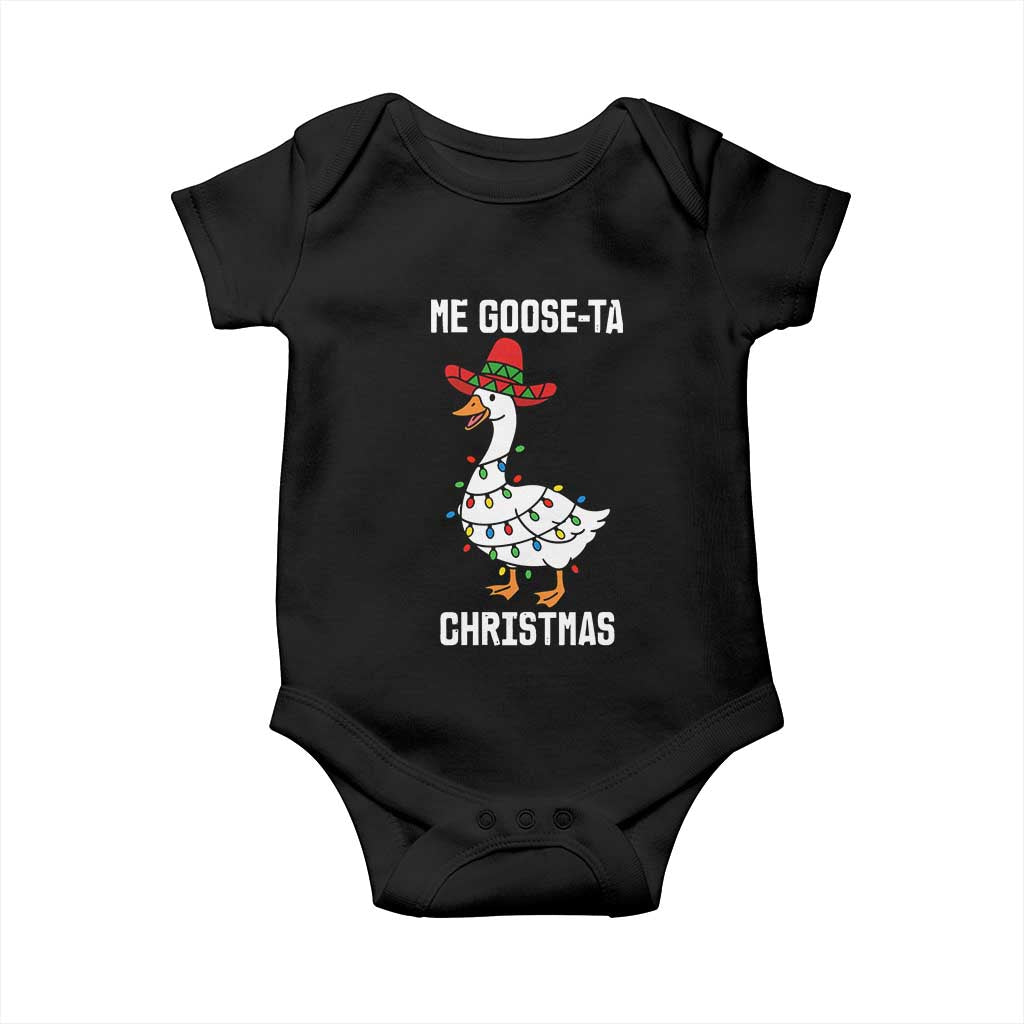 Me Goose Ta Baby Onesie Funny Mexican Christmas - Wonder Print Shop