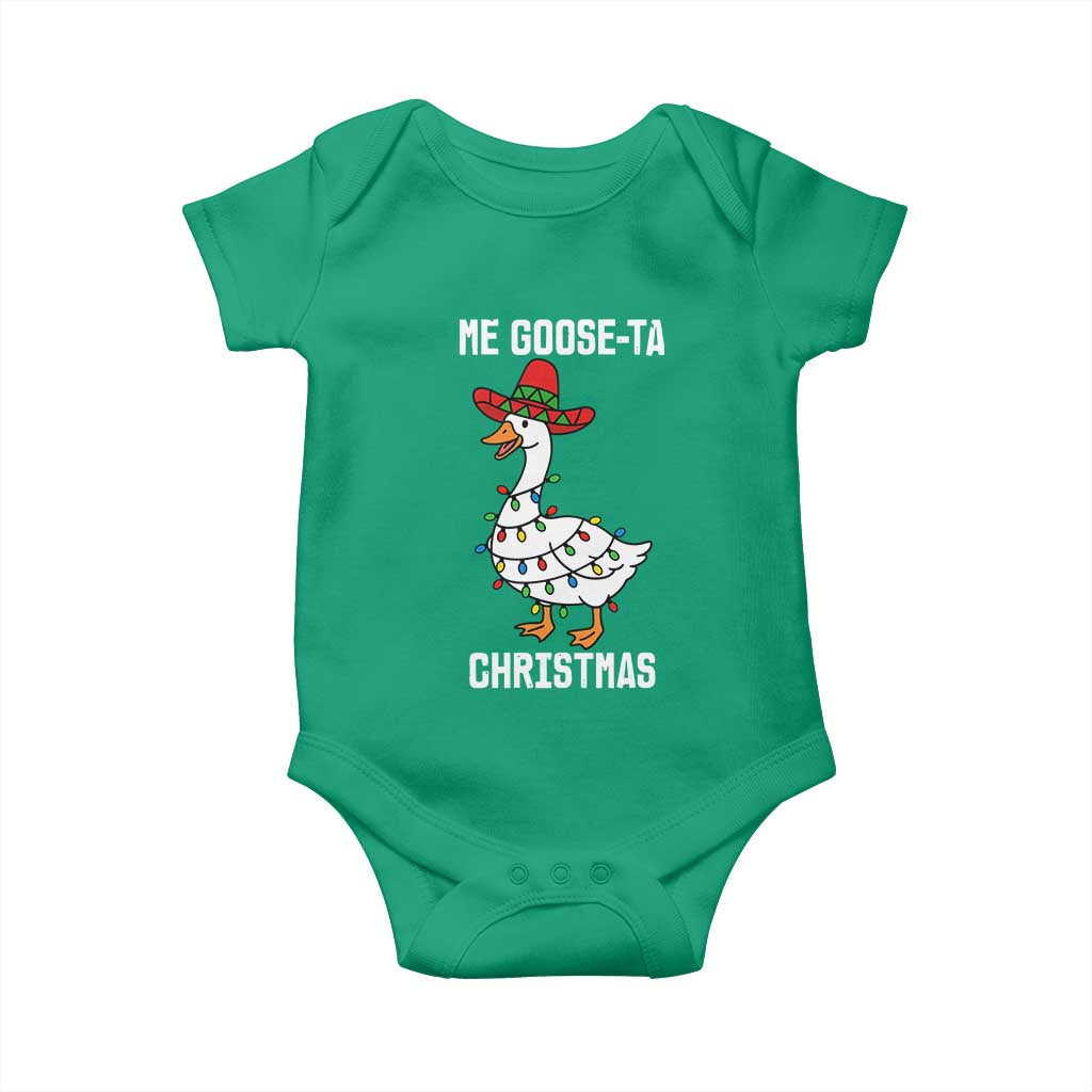Me Goose Ta Baby Onesie Funny Mexican Christmas - Wonder Print Shop