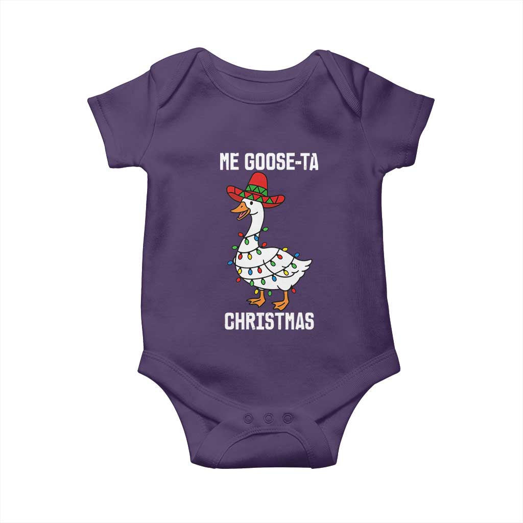 Me Goose Ta Baby Onesie Funny Mexican Christmas - Wonder Print Shop