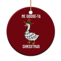 Me Goose Ta Ceramic Ornament Funny Mexican Christmas - Wonder Print Shop