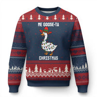 Me Goose Ta Ugly Christmas Sweater Funny Mexican Xmas - Wonder Print Shop