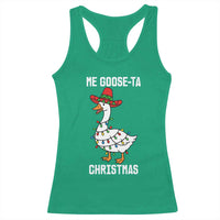 Me Goose Ta Racerback Tank Top Funny Mexican Christmas - Wonder Print Shop