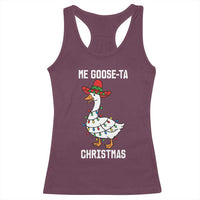 Me Goose Ta Racerback Tank Top Funny Mexican Christmas - Wonder Print Shop