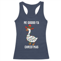 Me Goose Ta Racerback Tank Top Funny Mexican Christmas - Wonder Print Shop
