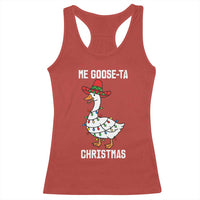 Me Goose Ta Racerback Tank Top Funny Mexican Christmas - Wonder Print Shop