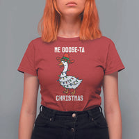 Me Goose Ta T Shirt For Women Funny Mexican Christmas - Wonder Print Shop