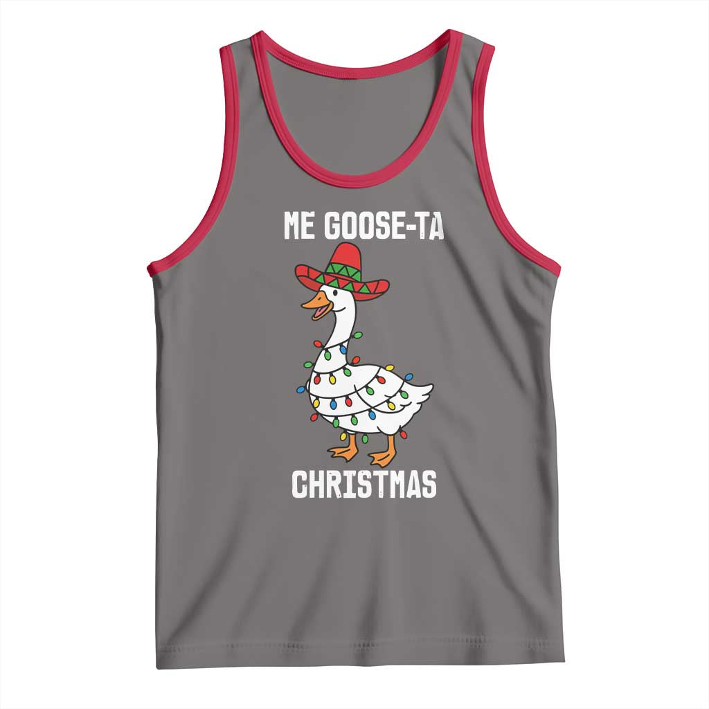 Me Goose Ta Tank Top Funny Mexican Christmas - Wonder Print Shop