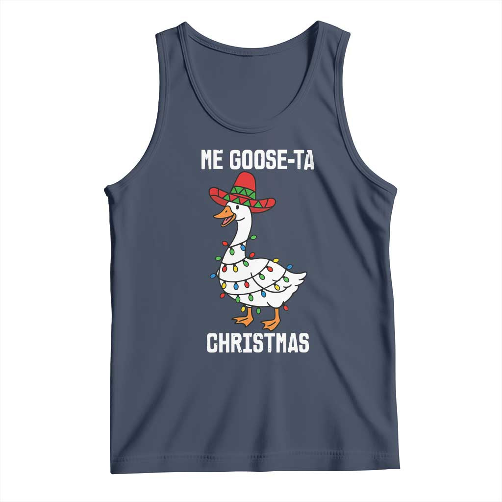Me Goose Ta Tank Top Funny Mexican Christmas - Wonder Print Shop