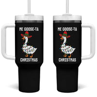 Me Goose Ta Tumbler With Handle Funny Mexican Christmas - Wonder Print Shop
