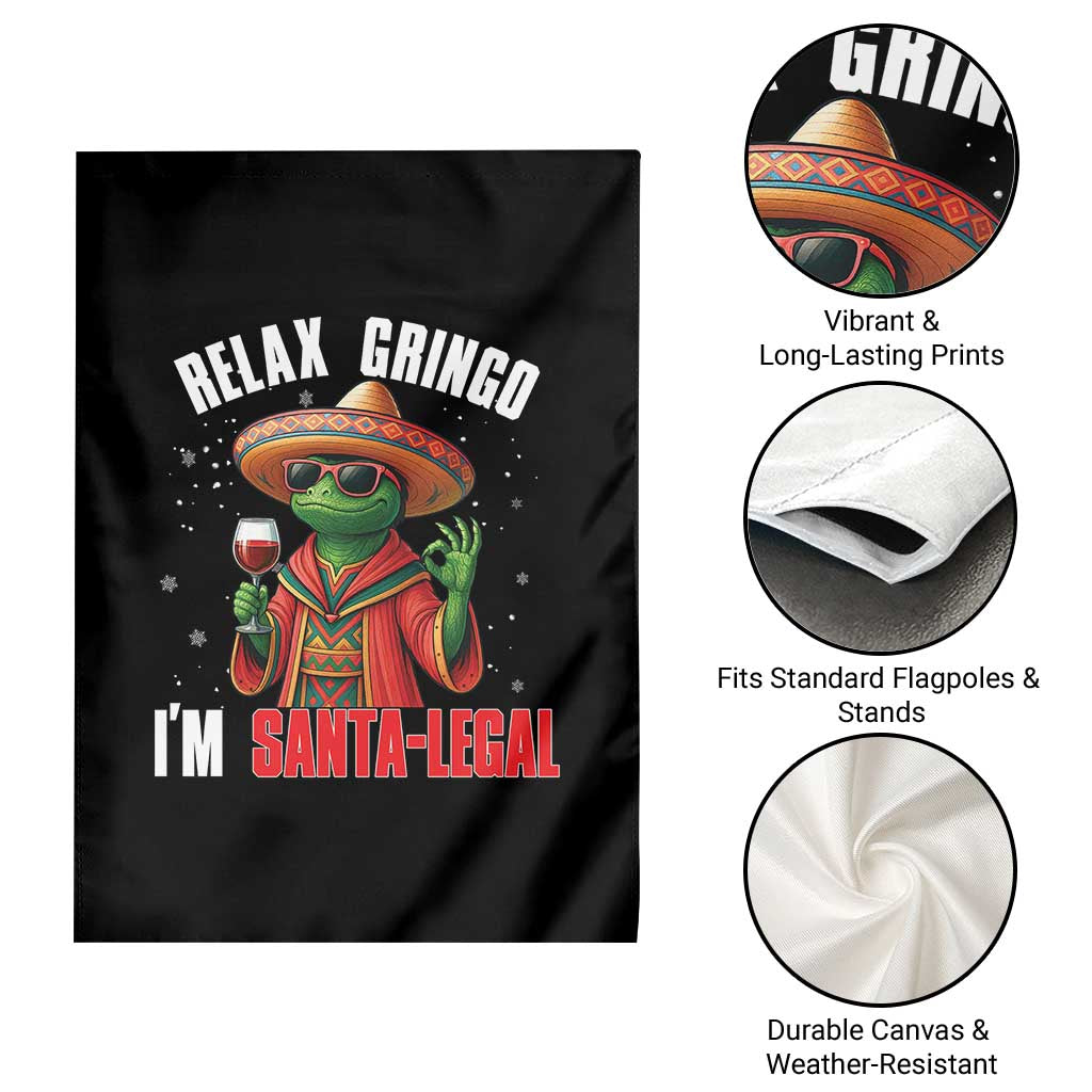 Funny Mexican Christmas Garden Flag Relax Gringo I Am Legal - Wonder Print Shop