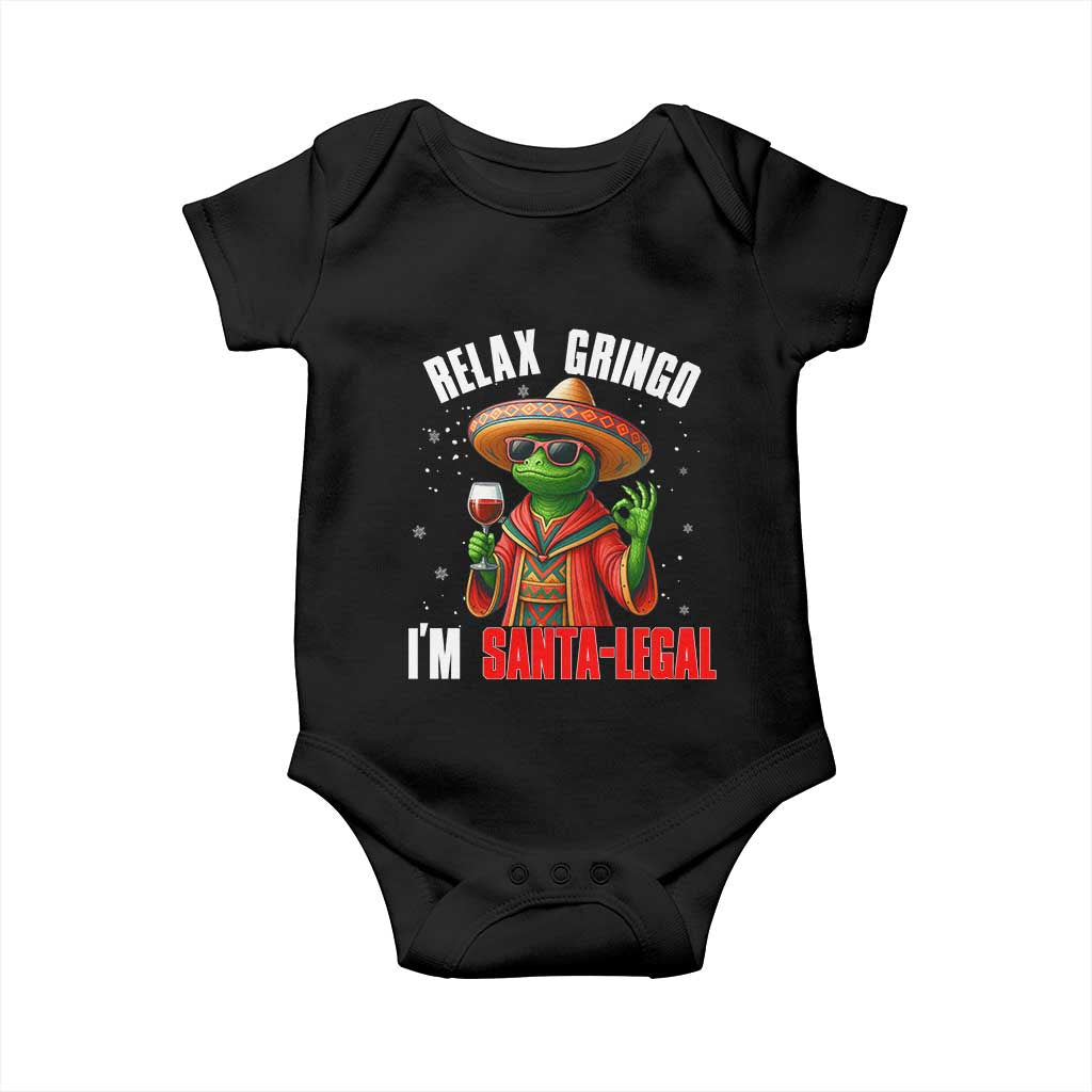 Funny Mexican Christmas Baby Onesie Relax Gringo I Am Legal - Wonder Print Shop
