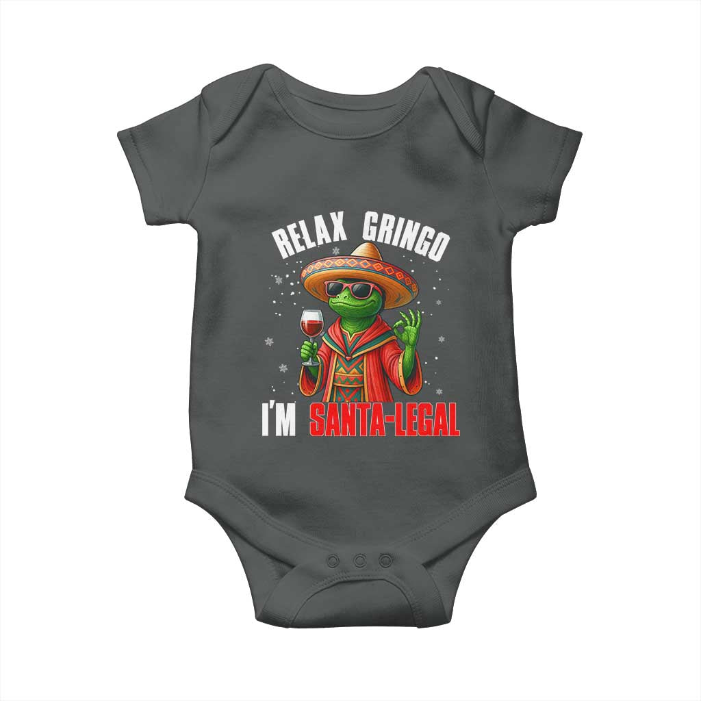 Funny Mexican Christmas Baby Onesie Relax Gringo I Am Legal - Wonder Print Shop