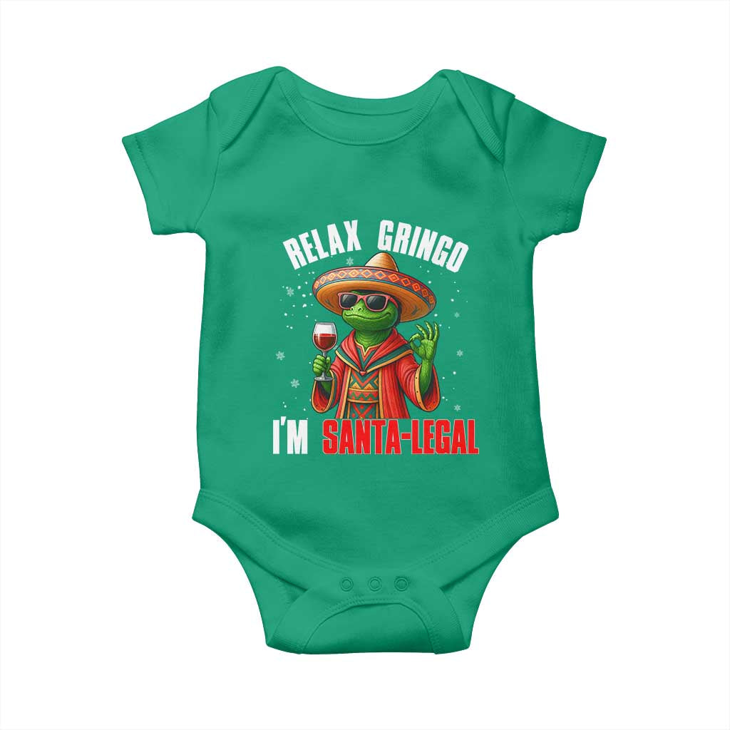 Funny Mexican Christmas Baby Onesie Relax Gringo I Am Legal - Wonder Print Shop