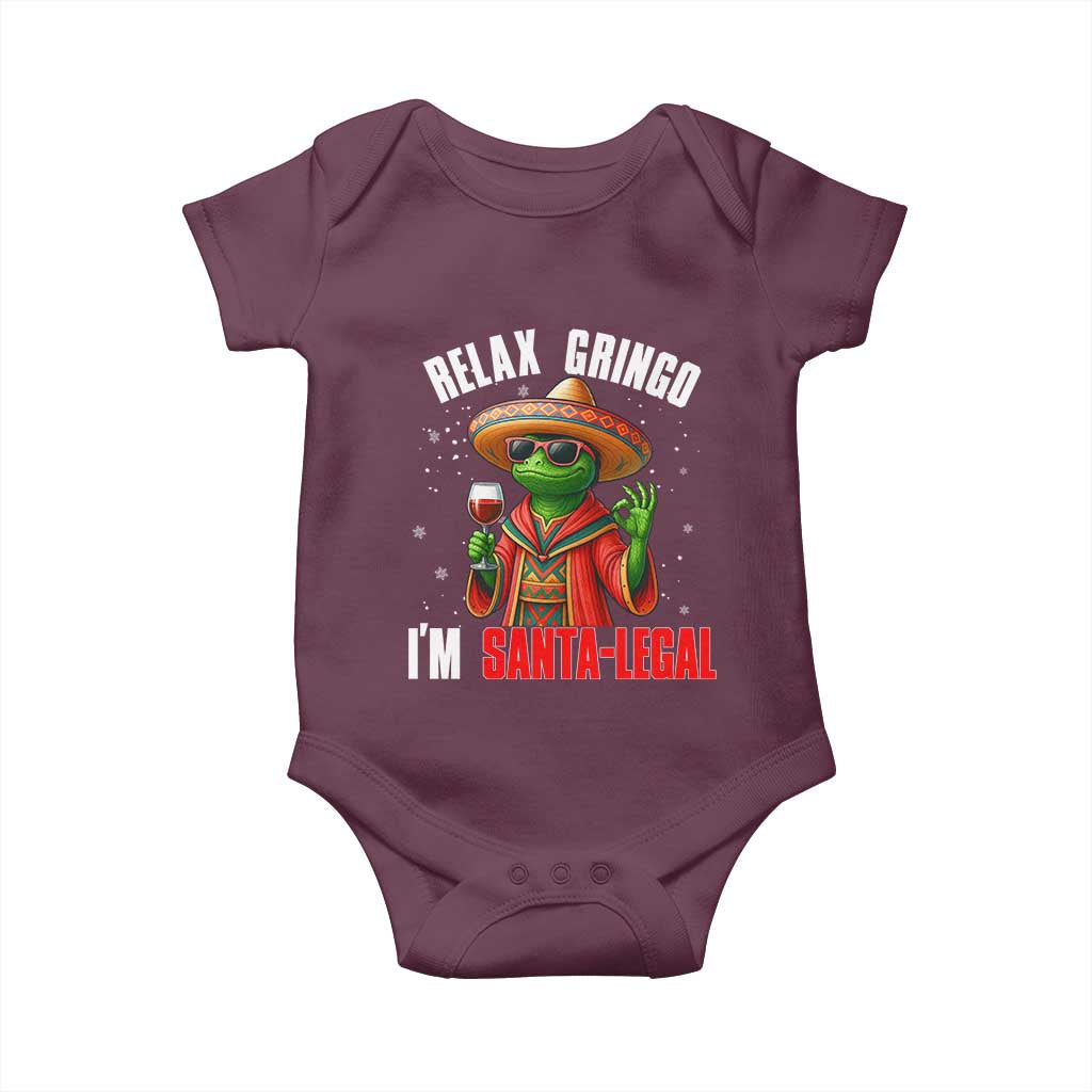 Funny Mexican Christmas Baby Onesie Relax Gringo I Am Legal - Wonder Print Shop