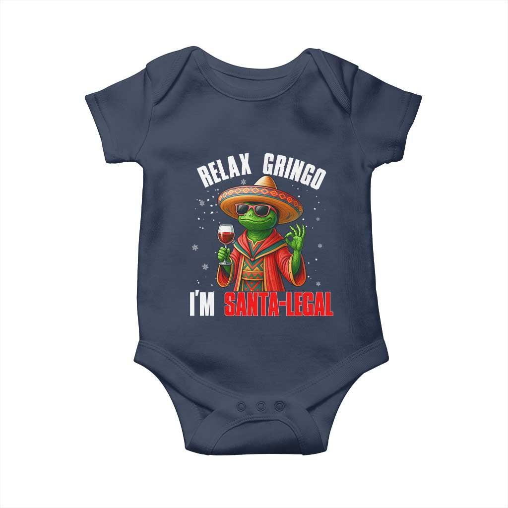 Funny Mexican Christmas Baby Onesie Relax Gringo I Am Legal - Wonder Print Shop
