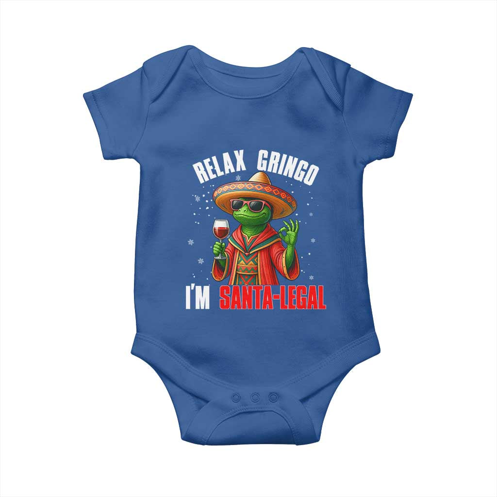 Funny Mexican Christmas Baby Onesie Relax Gringo I Am Legal - Wonder Print Shop