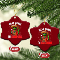 Funny Mexican Christmas Ceramic Ornament Relax Gringo I Am Legal - Wonder Print Shop