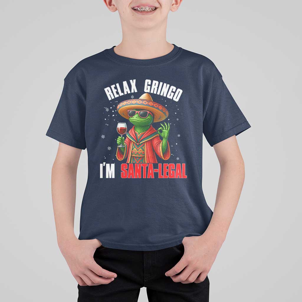 Funny Mexican Christmas T Shirt For Kid Relax Gringo I Am Legal - Wonder Print Shop