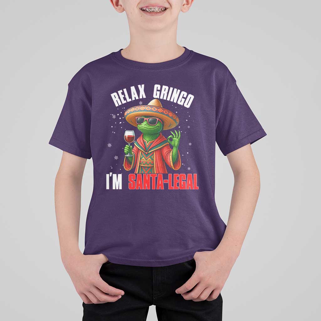 Funny Mexican Christmas T Shirt For Kid Relax Gringo I Am Legal - Wonder Print Shop