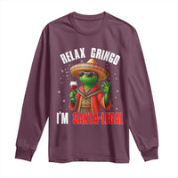 Funny Mexican Christmas Long Sleeve Shirt Relax Gringo I Am Legal - Wonder Print Shop
