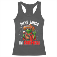Funny Mexican Christmas Racerback Tank Top Relax Gringo I Am Legal - Wonder Print Shop