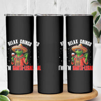 Funny Mexican Christmas Skinny Tumbler Relax Gringo I Am Legal - Wonder Print Shop